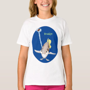 Cute Archerfish cartoon illustration  T-Shirt
