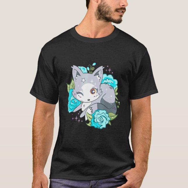 Cute Arctic Fox Adorable Fox Wink Antarctica Anima T-Shirt (Front)
