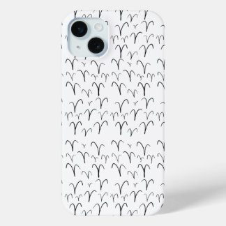 Cute Aries Pattern iPhone 15 Mini Case