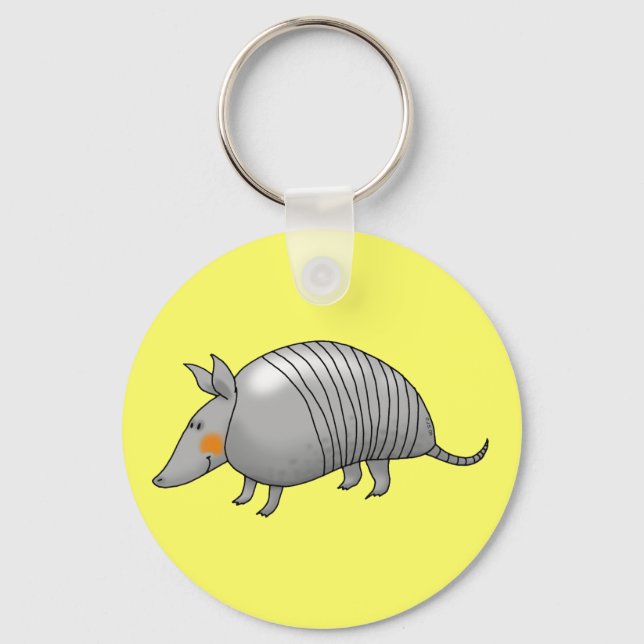 Cute armadillo key ring (Front)