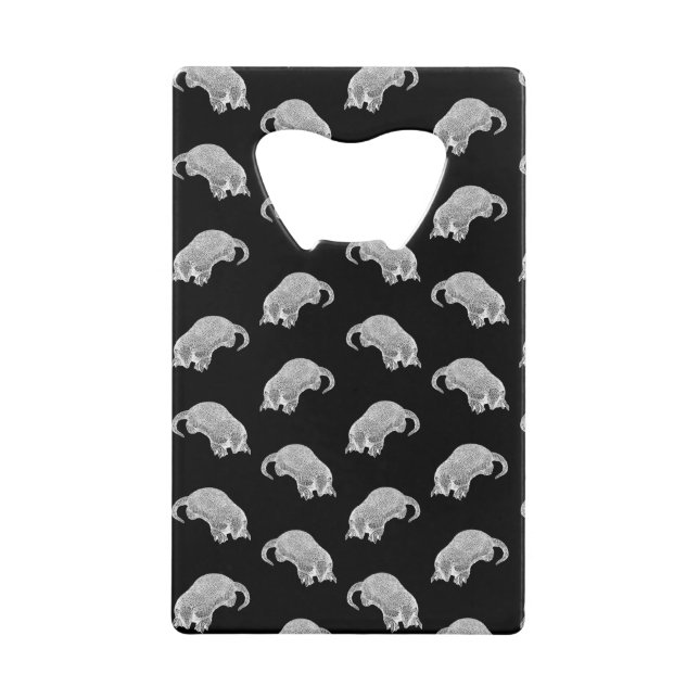 Cute Armadillo Print Pattern Animal Design Black (Front)