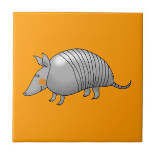 Cute armadillo tile
