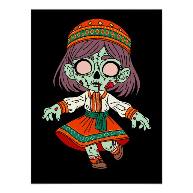 Cute Armenian Zombie Poster (Front)