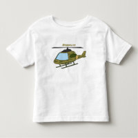 Cute army camoflage helicopter cartoon
