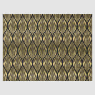 Cute art deco leaf pattern party tissue paper