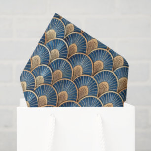 Cute Art Deco tiled pattern  Tissue Paper