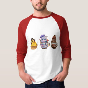 Cute Artist Dessert Characters Kawaii Food Art T-Shirt