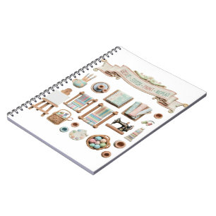 Cute Arts, Crafts & Sewing Elements Clipart - "Cre Notebook