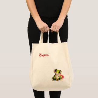 Cute Artsy Frog Tote Bag
