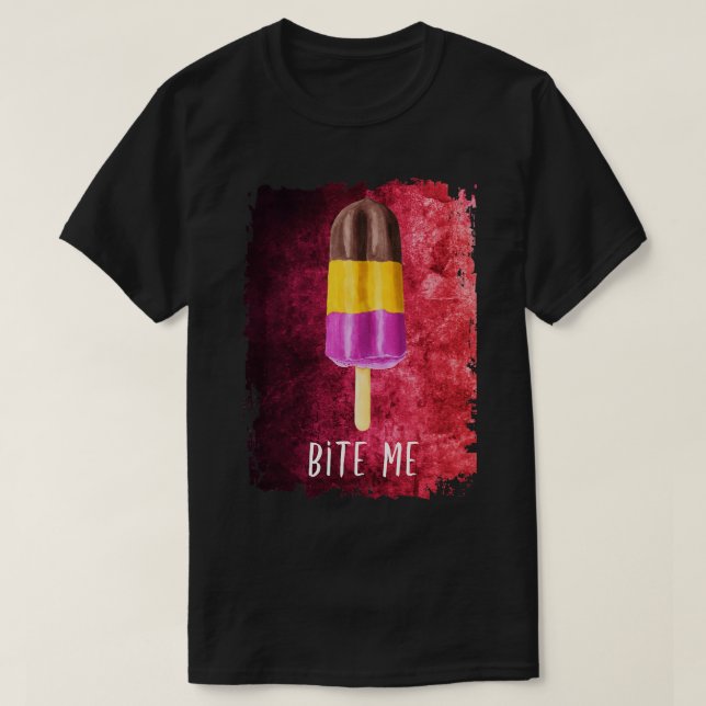 Cute Artsy Ice Cream T-Shirt (Design Front)