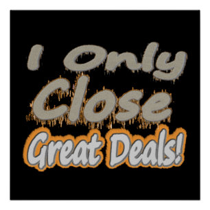 Cute Artwork Design About "Great Deals". Buy Poster