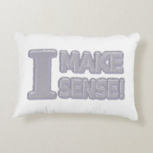 Cute Artwork Design About "Make Sense" Buy Decorative Cushion