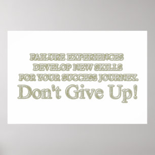 Cute Artwork Design "Failure Experiences" Buy Poster