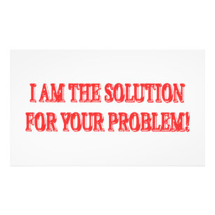 Cute Artwork Design "I AM THE SOLUTION" Buy Photo Print