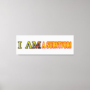 Cute Artwork Design "SURVIVOR". Buy Now Canvas Print