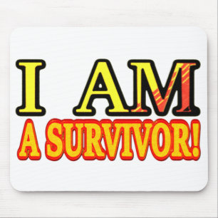 Cute Artwork Design "SURVIVOR". Buy Now Mouse Mat