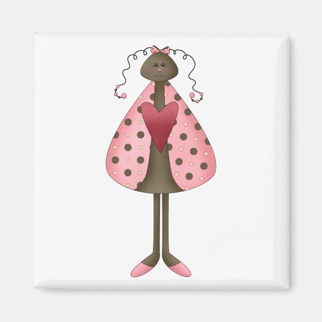 Cute as a Bug · Ladybug Doll Magnet (Front)