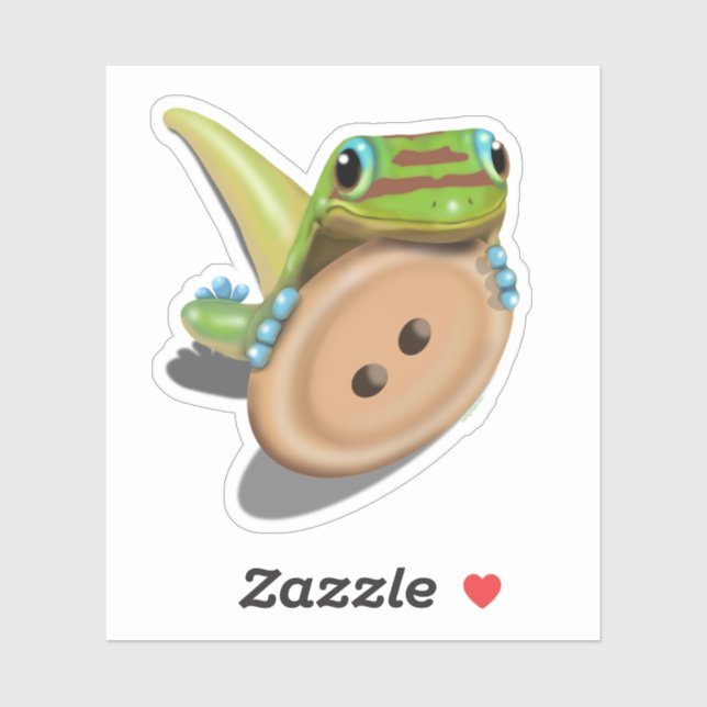 Cute as a Button — GECKO without text (Sheet)