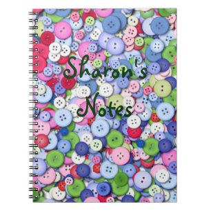 Cute as a button notebook