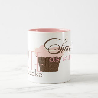 Cute as a cupcake! Pink & Brown Two-Tone Coffee Mug