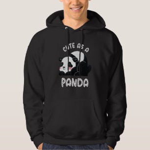 Cute As A Panda Wild Panda Bamboo Hoodie