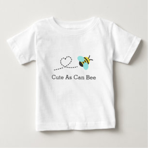 Cute as can bee, heart trail, for babies baby T-Shirt