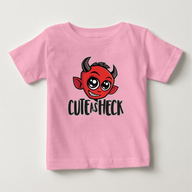 Cute as Heck Devil Baby T-Shirt (Front)