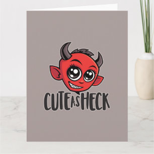 Cute as Heck Devil Card