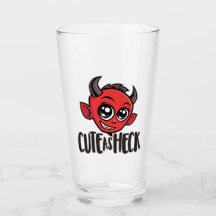 Cute as Heck Devil Glass