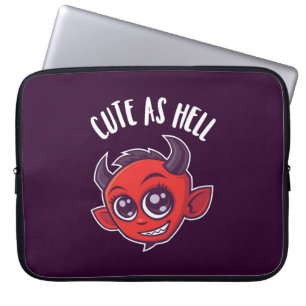 Cute as Hell Devil Laptop Sleeve