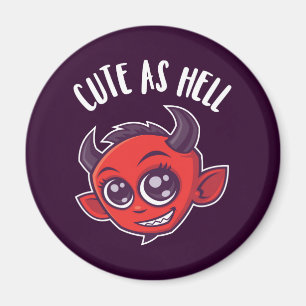Cute as Hell Devil Magnet