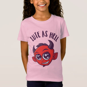 Cute as Hell Devil with Dark Text T-Shirt
