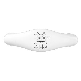Cute ASCII Cat Drawer Pull