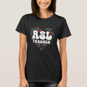 Cute ASL Teacher Appreciation Week back to school T-Shirt