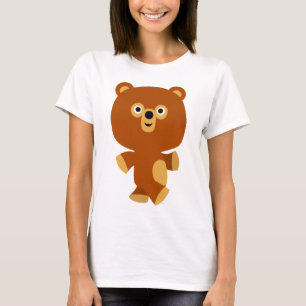 Cute Assertive Cartoon Bear Women T-Shirt