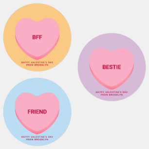 Cute assorted friendship conversation hearts