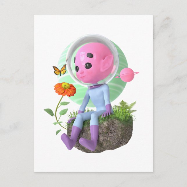 Cute Asteroid  Postcard (Front)