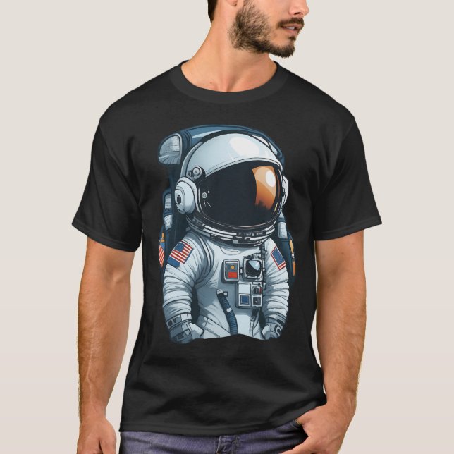 Cute Astronaut 	 3 T-Shirt (Front)