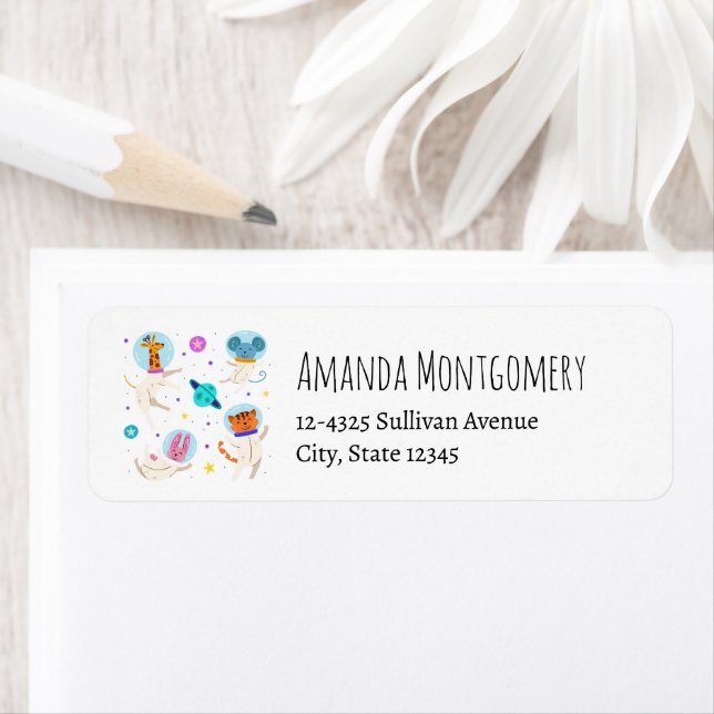 Cute Astronaut Animals Floating in Space (Insitu)