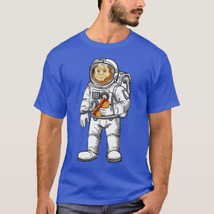 Cute Astronaut Astronomy Bigfoot Hotdog Lovers T-Shirt