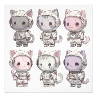 Cute Astronaut Cat Crew – Kawaii Space Cats