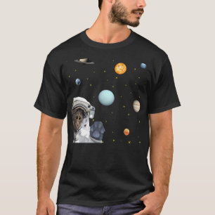 Cute Astronaut Cat Desing T-Shirt