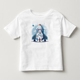 cute astronaut cat toddler T-Shirt