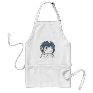 Cute Astronaut Frog Space Adventure Standard Apron