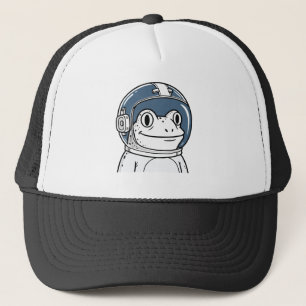 Cute Astronaut Frog Space Adventure Trucker Hat