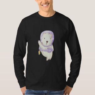 Cute Astronaut Ice Bear T-Shirt
