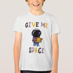 Cute Astronaut Kids T-Shirt – Give Me Space Tri-Blend Shirt