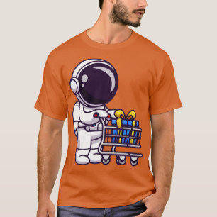 Cute Astronaut Push Trolley With Gift T-Shirt