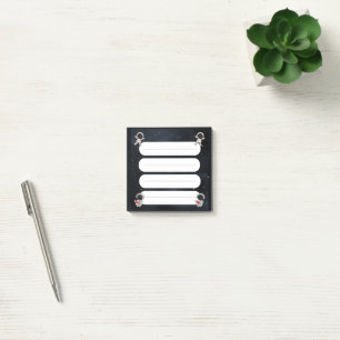 Cute Astronaut Space 4 Sections Checklist Post it Post-it Notes