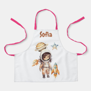 Cute astronaut Space Adventure personalised  Apron